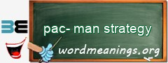 WordMeaning blackboard for pac-man strategy